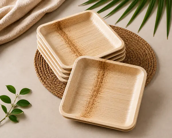 Areca Square Plates