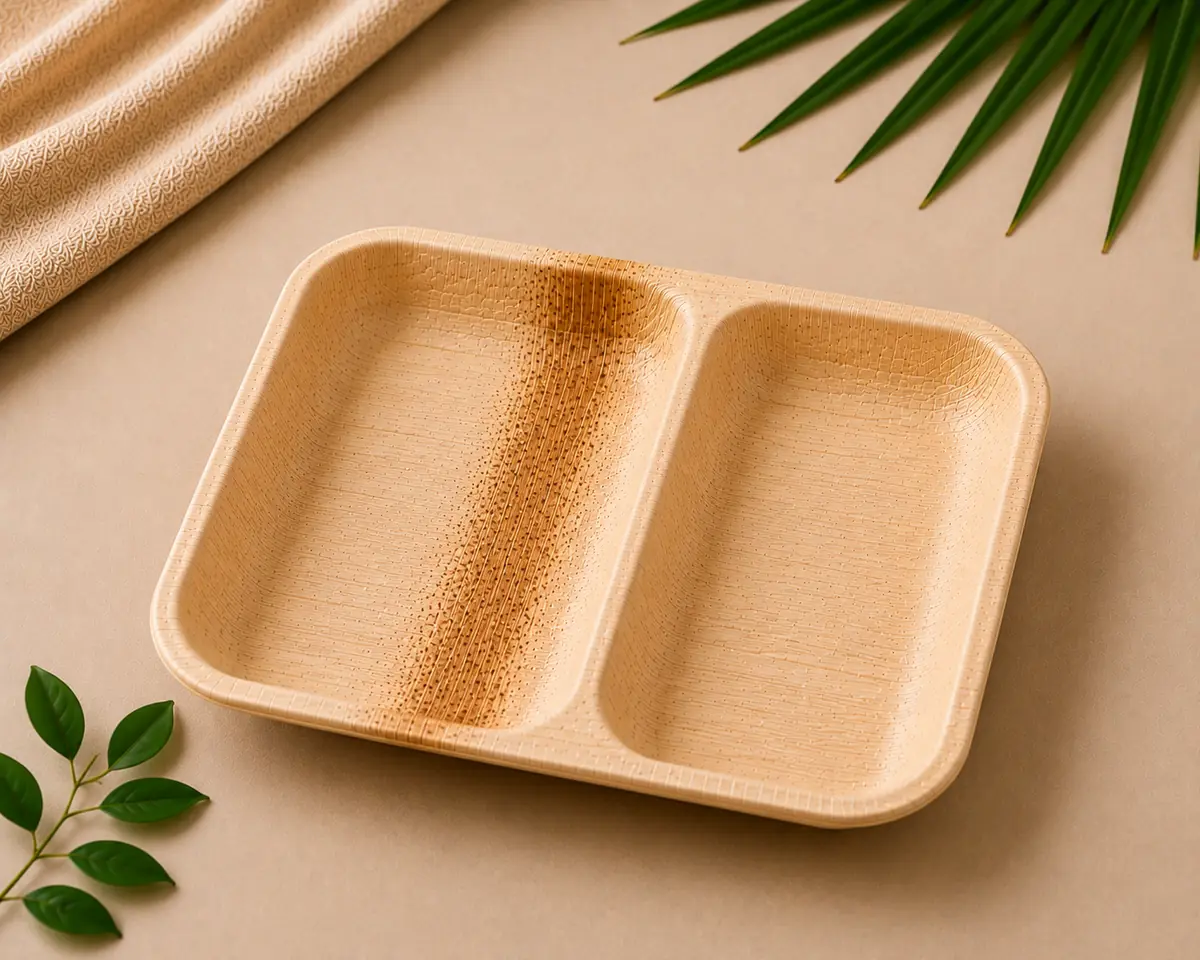Areca Compartment Plates