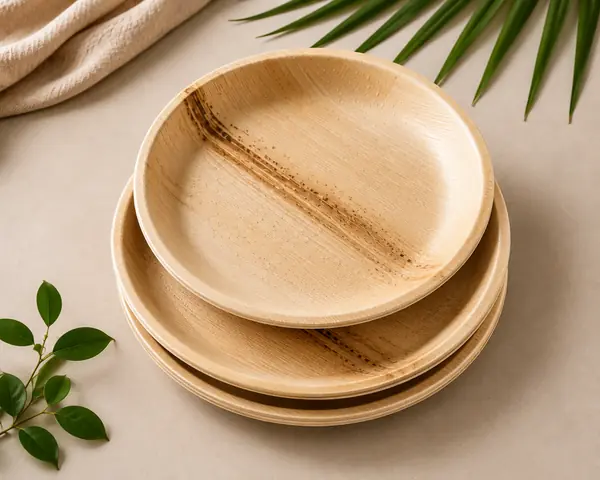 Areca Round Plates