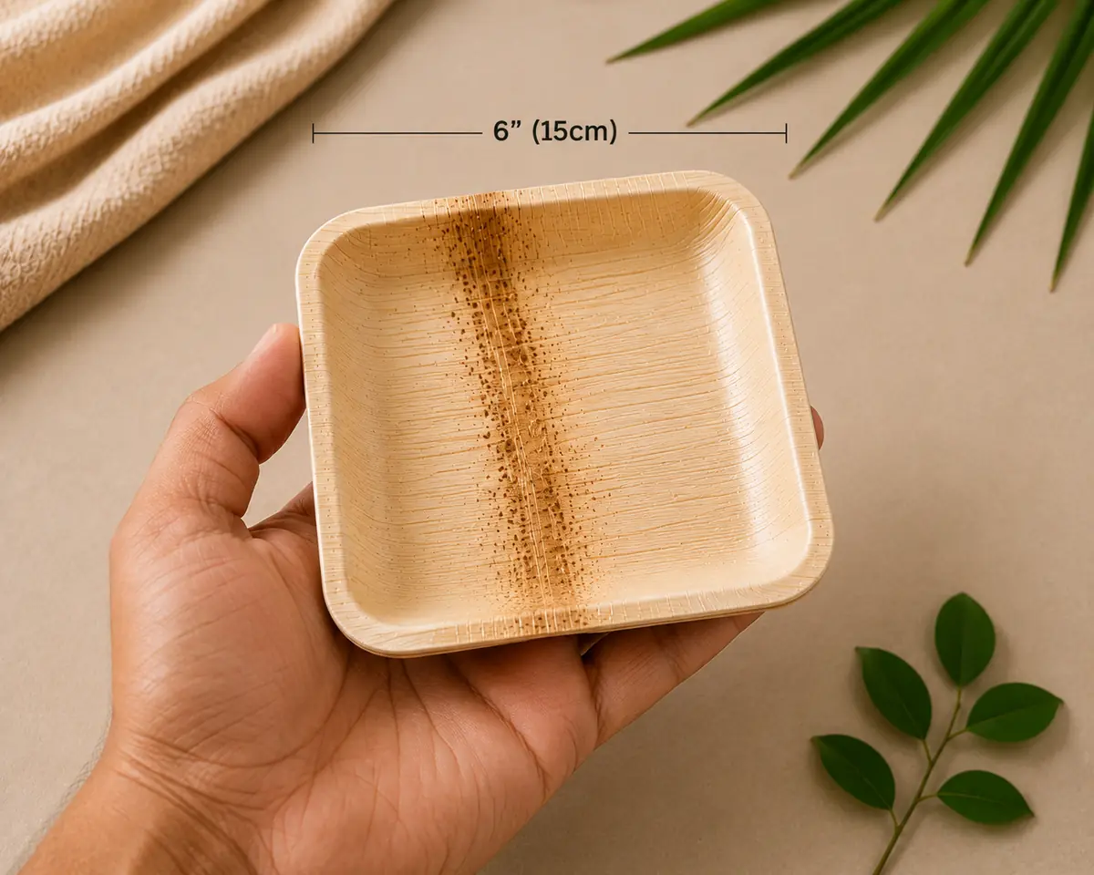 Areca Square Plates