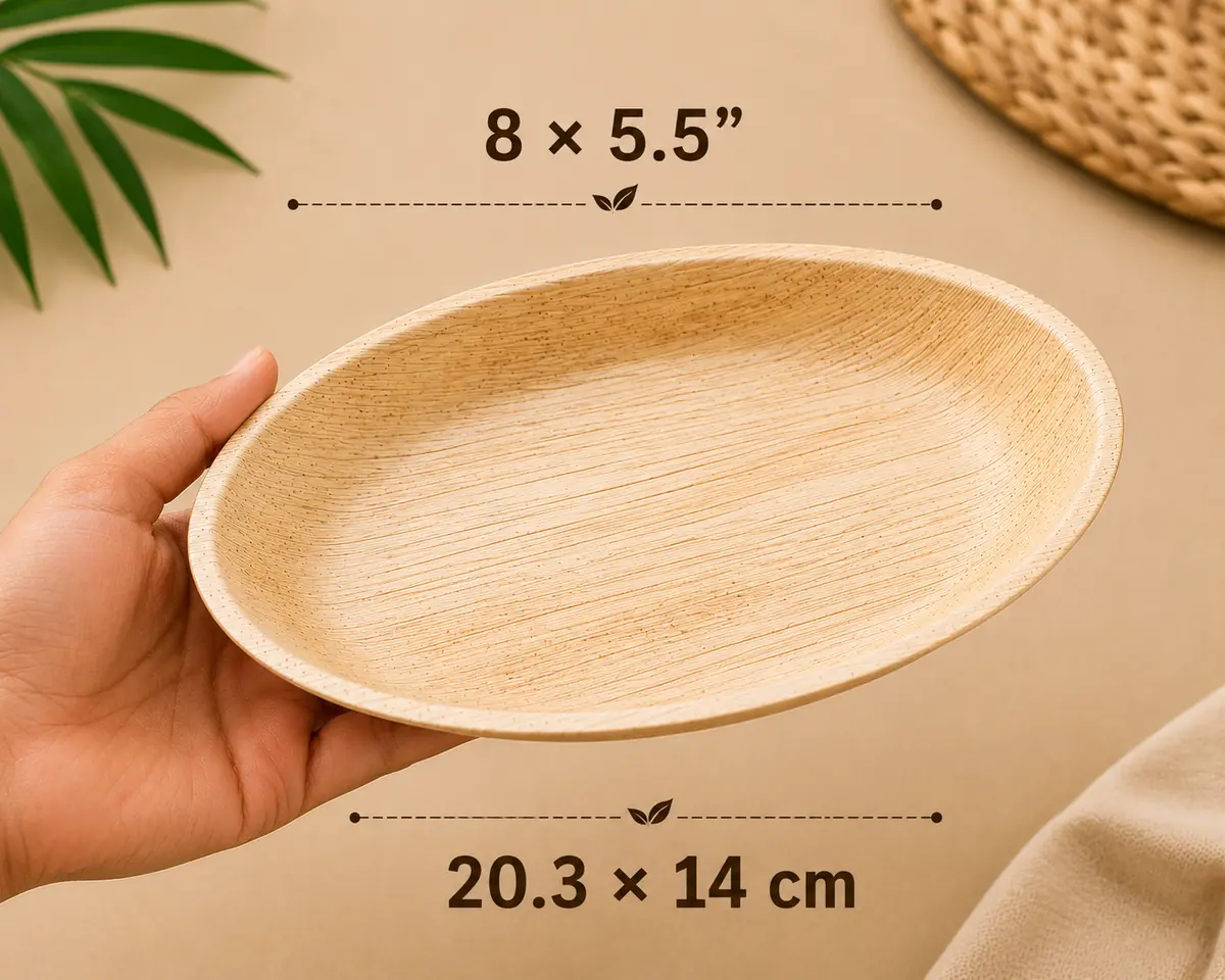 Areca Leaf Oval Plates