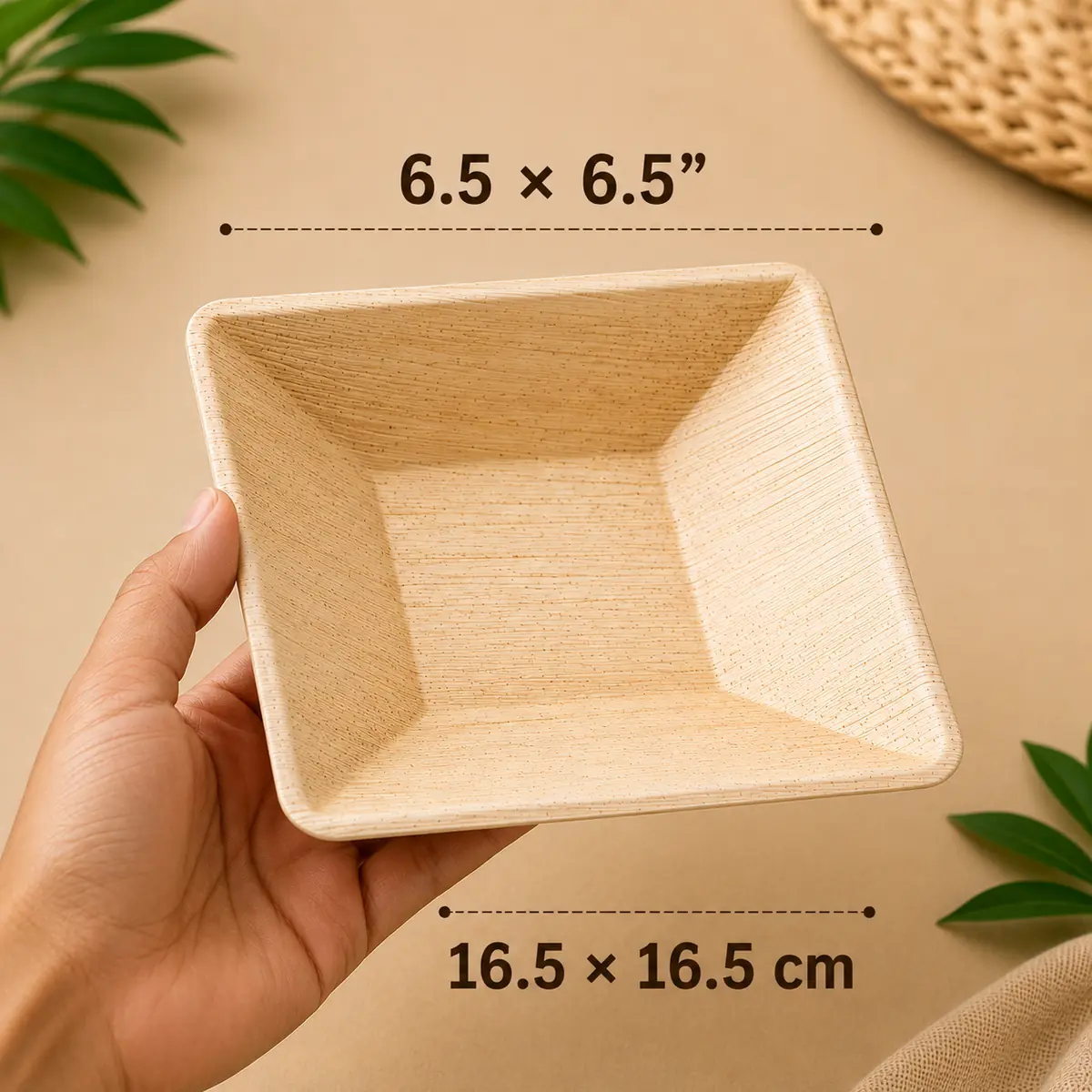 Areca Leaf Pyramid Plates