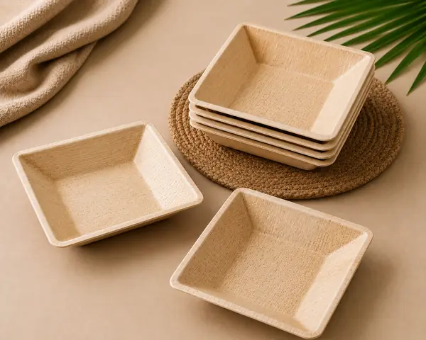 Areca Leaf Pyramid Plates